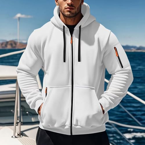 Mens Tactical Hoodies Zip Up - Long Sleeve Fleece Lined Western Style Hoodie with Zipper Pockets Sports Hooded Jacket2