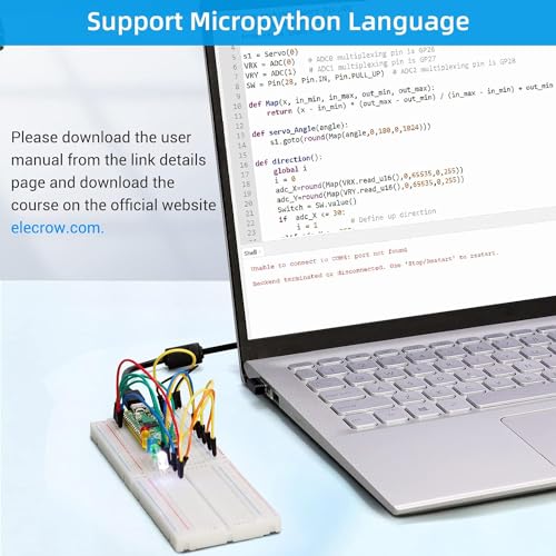 Image of REES52 Kits for Raspberry Pi Pico, Sensor Advanced Kit for Programming, Pi Pico Micropython 32 Projects Lessons and 32 Modules with for Programmer