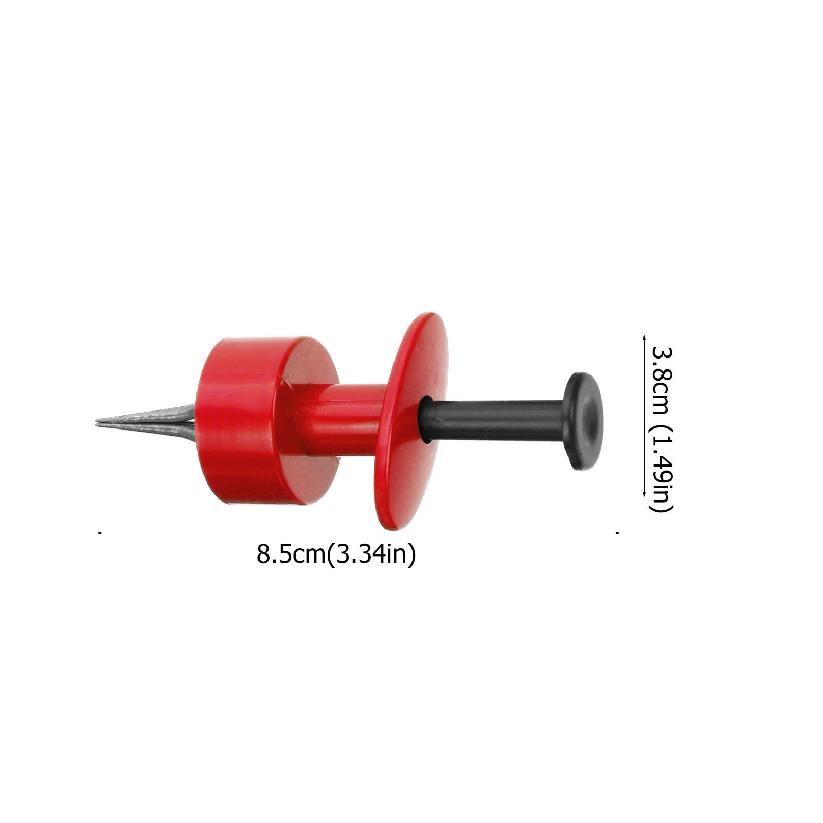 ORFOFE Clip para Lombrices Rojas de Pesca Juego Multifuncional 2 Clips Plásticos Resistentes y 1 Tira Elástica 15X3 CM 3000 Unidades Equipo Práctico para Aficionados Pesca — view 2