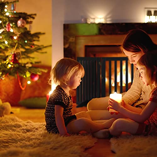 Relaxdays Absperrgitter, HxB: 92 x 206,5 cm, 4 Panel, faltbar, mit Füßen, verstellbares Hunde Schutzgitter, MDF, schwarz