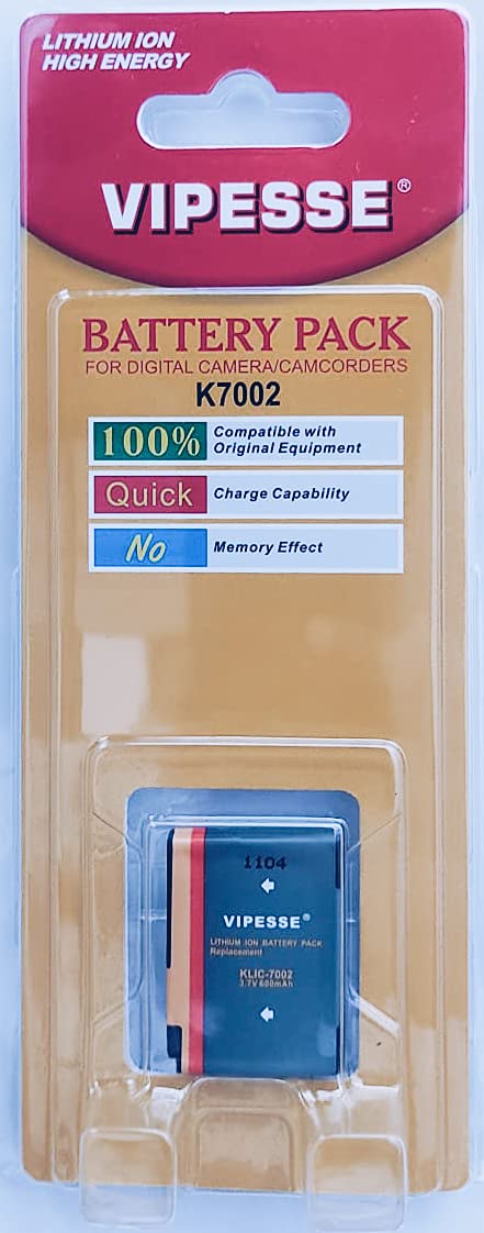 KLIC-7002 Battery for Kodak EasyShare V530, EasyShare V603 Zoom Camera