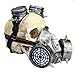 Produktbild ZED- Maske Vollgesichts mit Steampunk Gasmaskenbrille Spikes Skeleton Totenmaske Maskerade für Cosplay Schutz Halloween Kostüme CS Staub Proof