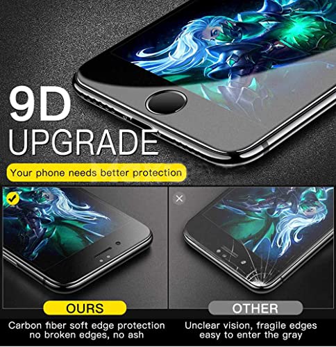 Image of STP 5 in 1 Combo Tempered Glass Screen Protector Guard For iPhone 6 Plus /iPhone 6s Plus (Black) Edge to Edge Coverage Screen Guard with Easy Installation Kit