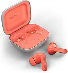 Fone de ouvido Sem Fio Bluetooth Motorola Moto Buds Cancelamento de Ruído Ativo - Peach