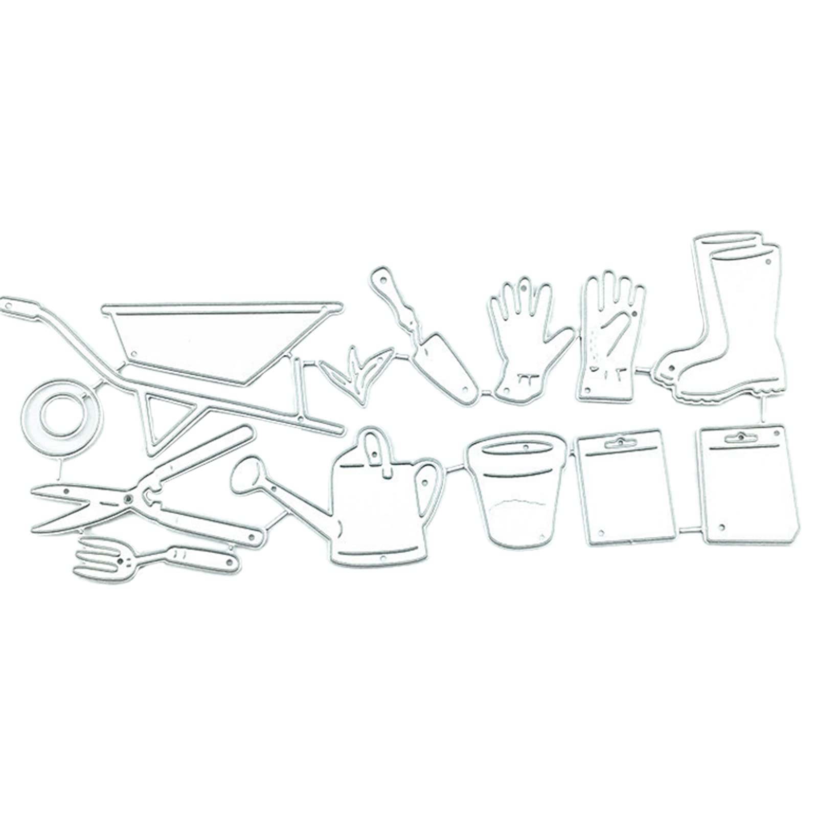 Buxuaaaa Metal Die Cuts Watering Tool Cutting Dies Stencils Template for Scrapbook Album Paper Card Embossing Metal Dies for Scrapbooking