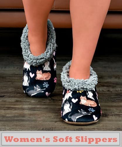 Slippers for Women Indoor Non-Slip, Fuzzy Slipper Socks with Grips, Winter Warm House Shoes, Cozy Gifts for Women2