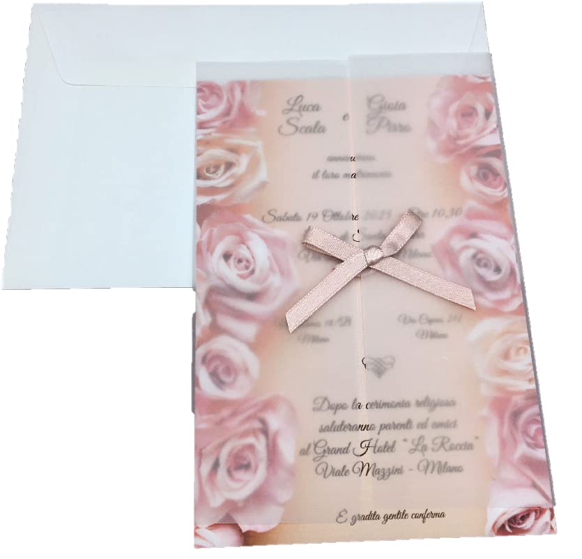 Invitations mariage et participations de noces personnalisées 315309 (35 pièces)