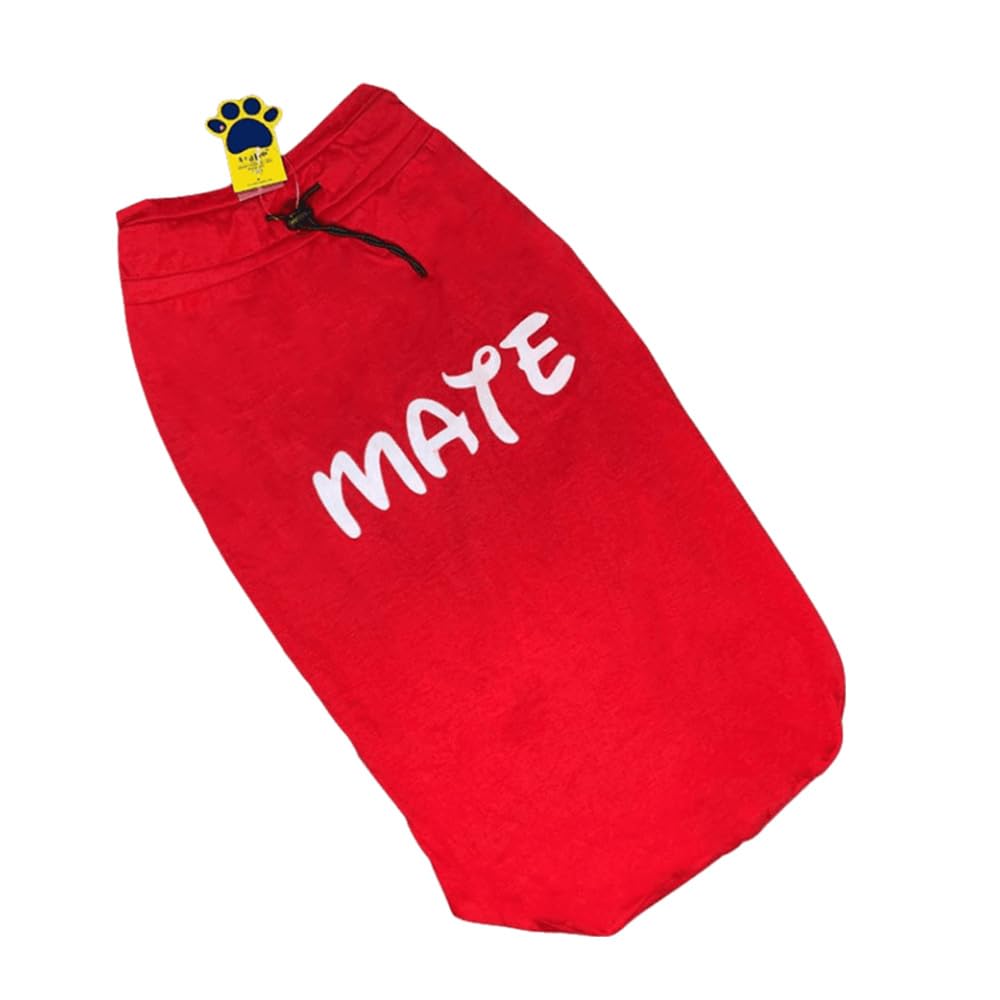 A+A Pets Graphic Printed Mate Premium Tshirt | for Dog, Puppy, and Cat | Round Neck | Breathable Costumes Soft, Light Weight Apparel | 100% Cotton (3XL, Red) (B0C69VM1Q9) Amazon Price History, Amazon Price Tracker
