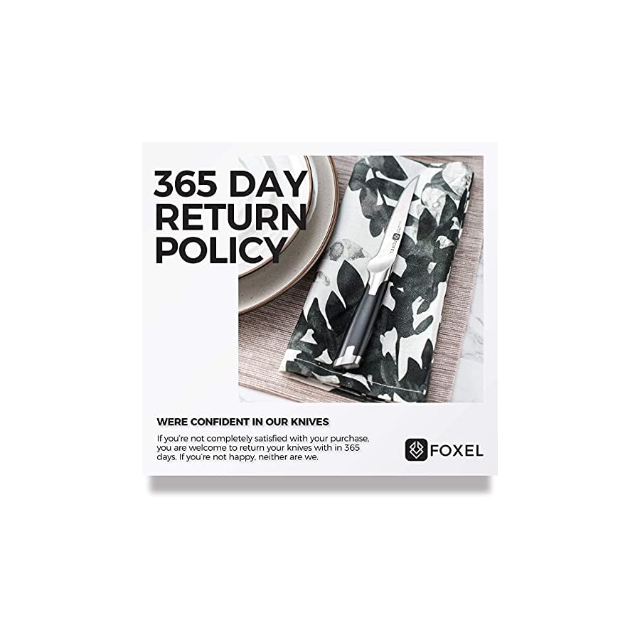 FOXEL-Best-Steak-Knives-Knife-Set-of-4-8-or-12-Non-Serrated-Straight-Edge-Blade-Razor-Sharp-Rust-Resistant-Japanese-VG10-Steel-Gift-Box-Set-Hand-Wash-Only FOXEL Best Steak Knives Knife Set of 4, 8, or 12 - Non Serrated Straight Edge Blade Razor Sharp - Rust Resistant Japanese VG10 Steel - Gift Box Set - Hand Wash Only