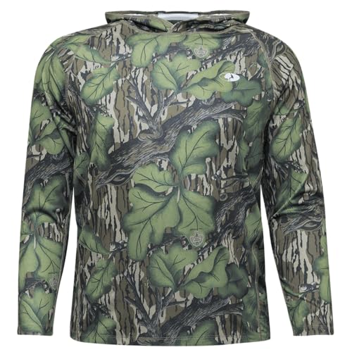 Mossy Oak mens Mens Camo Hoodie Lightweight Hunting Shirts
