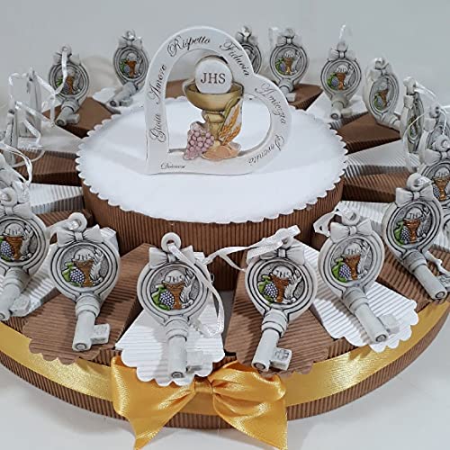 35 Bomboniere Idea Torta per Comunione con Chiave