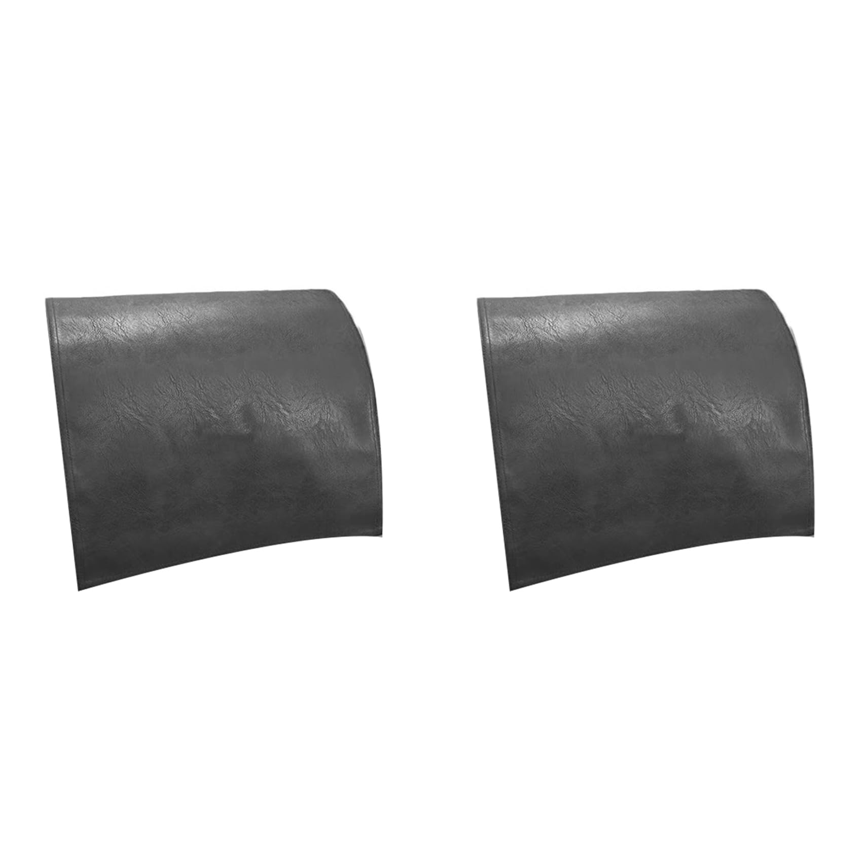 Remingtape 2X Non-Slip Faux Leather Headrest Protector for Recliner Chair,Headrest Cover for Furniture Slipcovers Cover Black