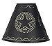 Punched Star Tin Clamp On Lamp Shade in Black