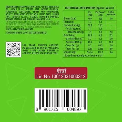 Bingo! Nachos Chilli Limon Flavour, Crunchy, Crispy Nacho Chips, Made of Corn, Snacks Pack, 42gram (May include 12g Free Dip)