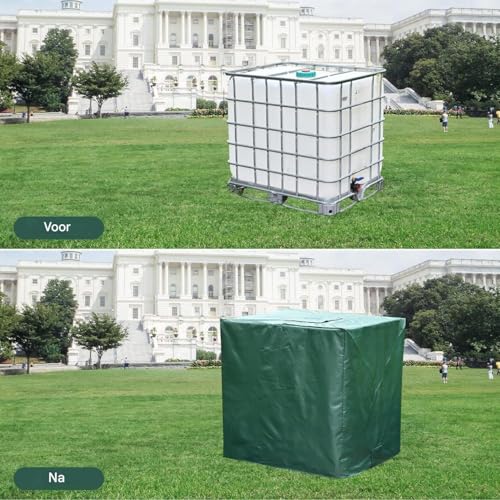 Réservoir d'eau 1000 litres étanche et bâche de protection solaire pour jardin et ferme - 3