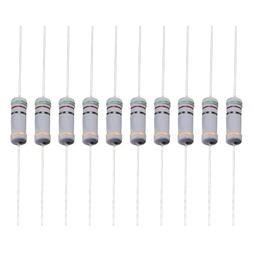 YOKIVE 200 resistencias de película de carbono, 1 W, 51 ohmios, 5% de tolerancias, buenas para proyectos electrónicos de bricolaje (banda de 4