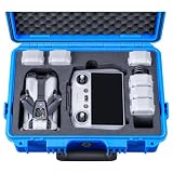 Lykus Titan MM510 wodoodporne twarde etui do DJI Mini 5 Pro i RC2/RC-N3, obsługuje do 7 baterii, niebieski [TYLKO ETUI]