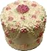 White Flower Tall Fake Cake 9 Inch