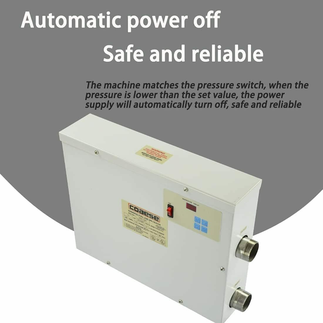 cjc 220V 15KW Thermostat Swimming Pool SPA Bath Water Heater Touch Screen Control