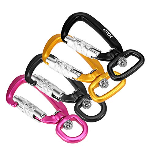 Carabiner Clip, Andoer Mosquetão giratório Mosquetão giratório 360 ° Mosquetão giratório pequeno Mos