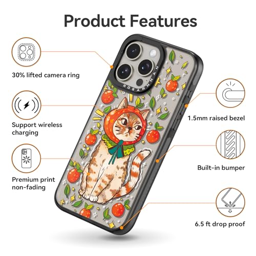 Coque iPhone 15 Pro Max chat amusant noir antichoc 17 cm - 5