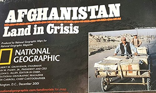 National Geographic mapa: Afganistán y Pakistán, diciembre de 2001