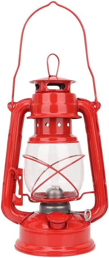 Classic Oil Lamp Large Capacity Kerosene Lamp Vintage Oil Lamp High Quality Iron Glass Hurricane Lamp Emergency Suspension Oil Lantern Portable