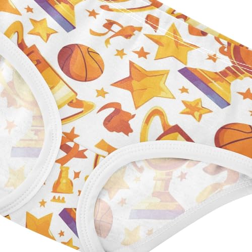 Wusikd Basketball Girls' Underwear Cotton Girls Briefs Soft Toddler Underwear 2T4