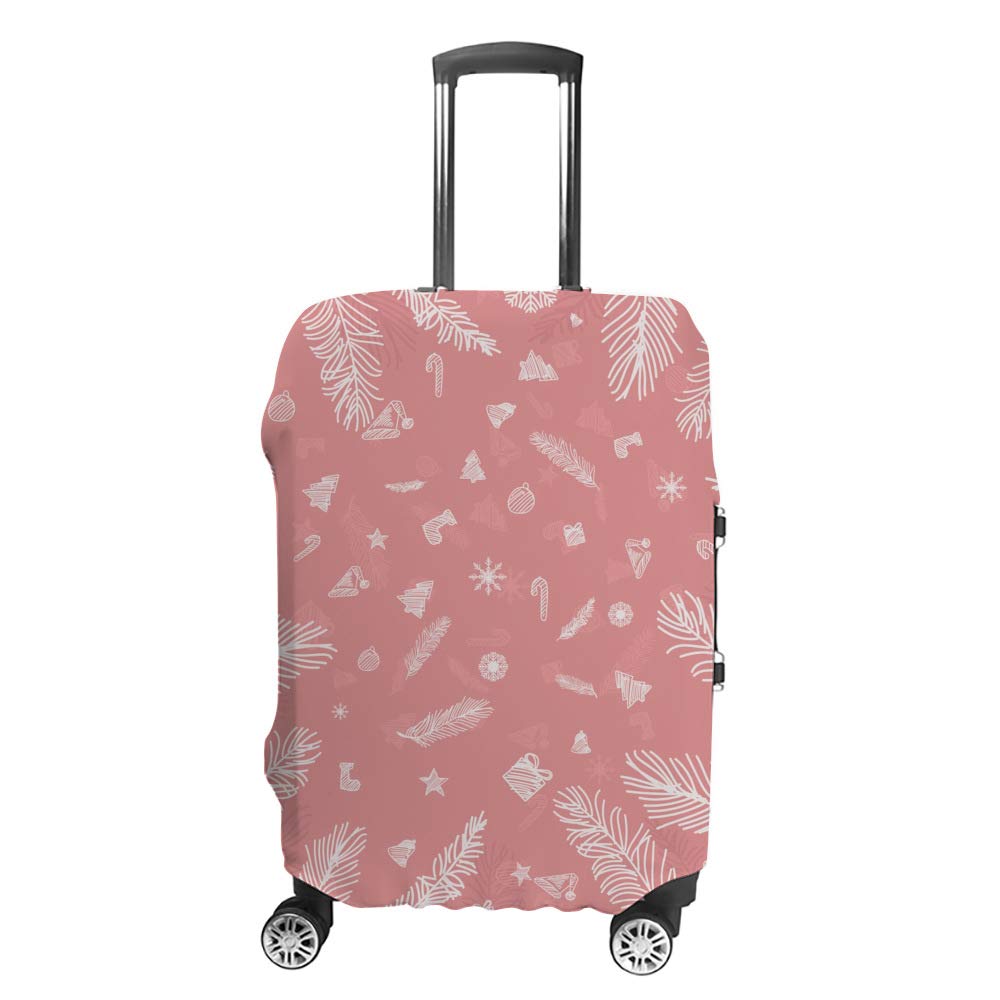 Housse de valise rose pour voyager à Noël avec style et protection - 8