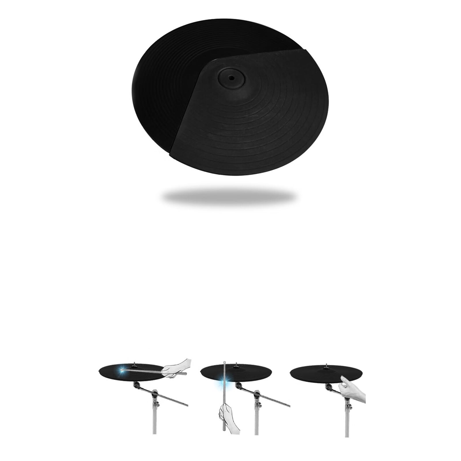 Batteria Elettronica Con Pelle Completamente Mesh E Charleston Indipendenti, Batteria Elettronica Professionale A 5 Tamburi E 4 Piatti Per Adulti