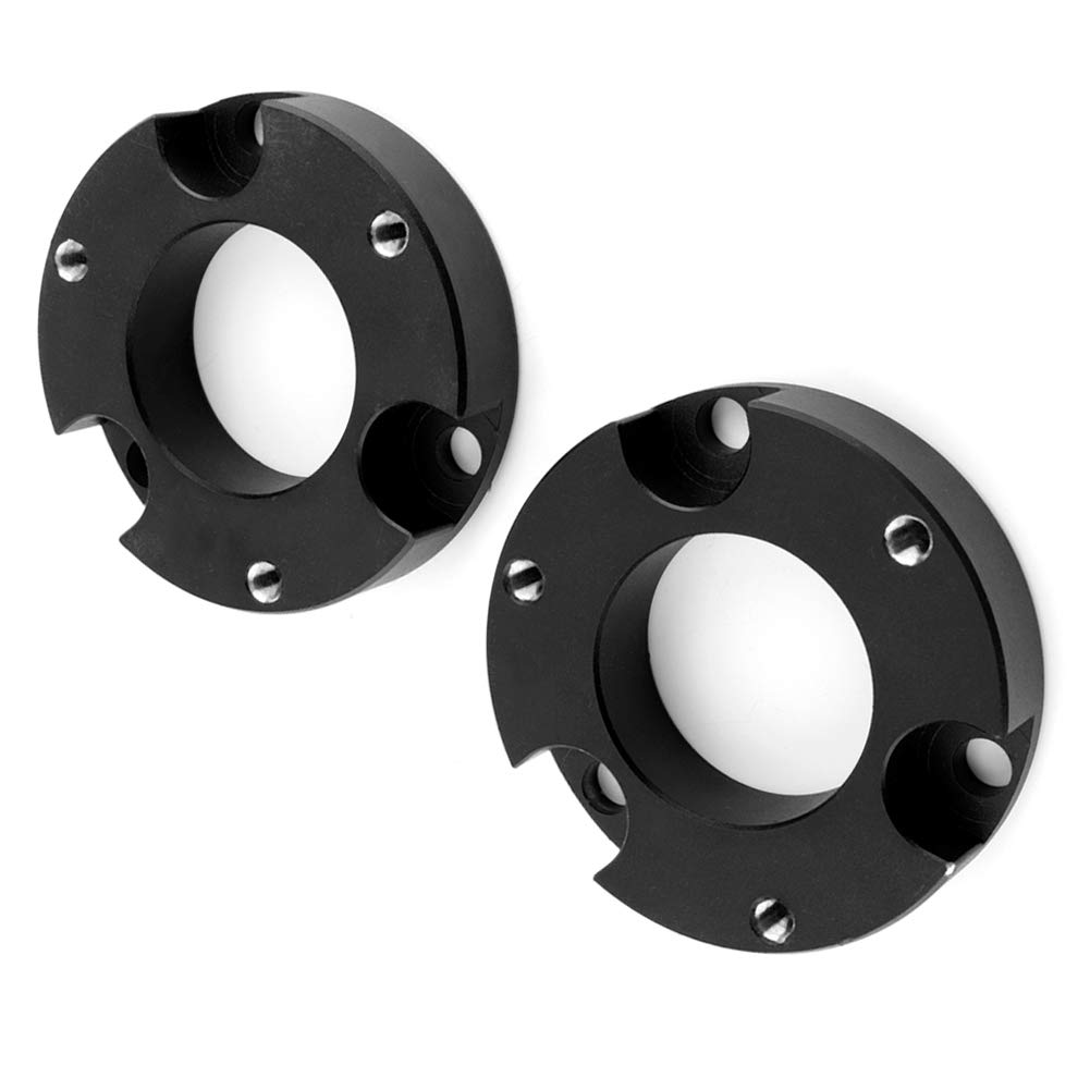 Zestaw Przedniego Podnośnika Poziomującego 2" do FJ Cruiser 2WD 4WD, Aluminium CNC ze śrubami, Malowany Proszkowo na Kolor Czarny