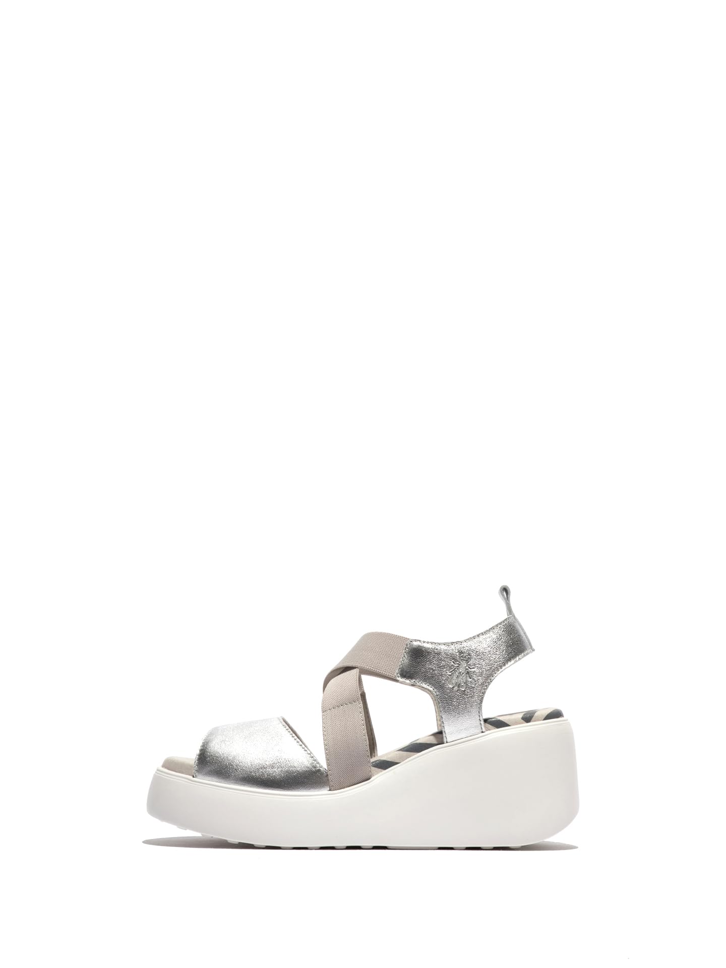 Fly London DORF407FLY, Sandal Women's Fashion Shoes, SILVER, 3