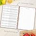 LuBudingJoy Blank Recipe Book to Write in Your Own Recipes. Sprial Hardcover Blank Cookbook, Recipe Journal Hold 130 Recipes(Red)