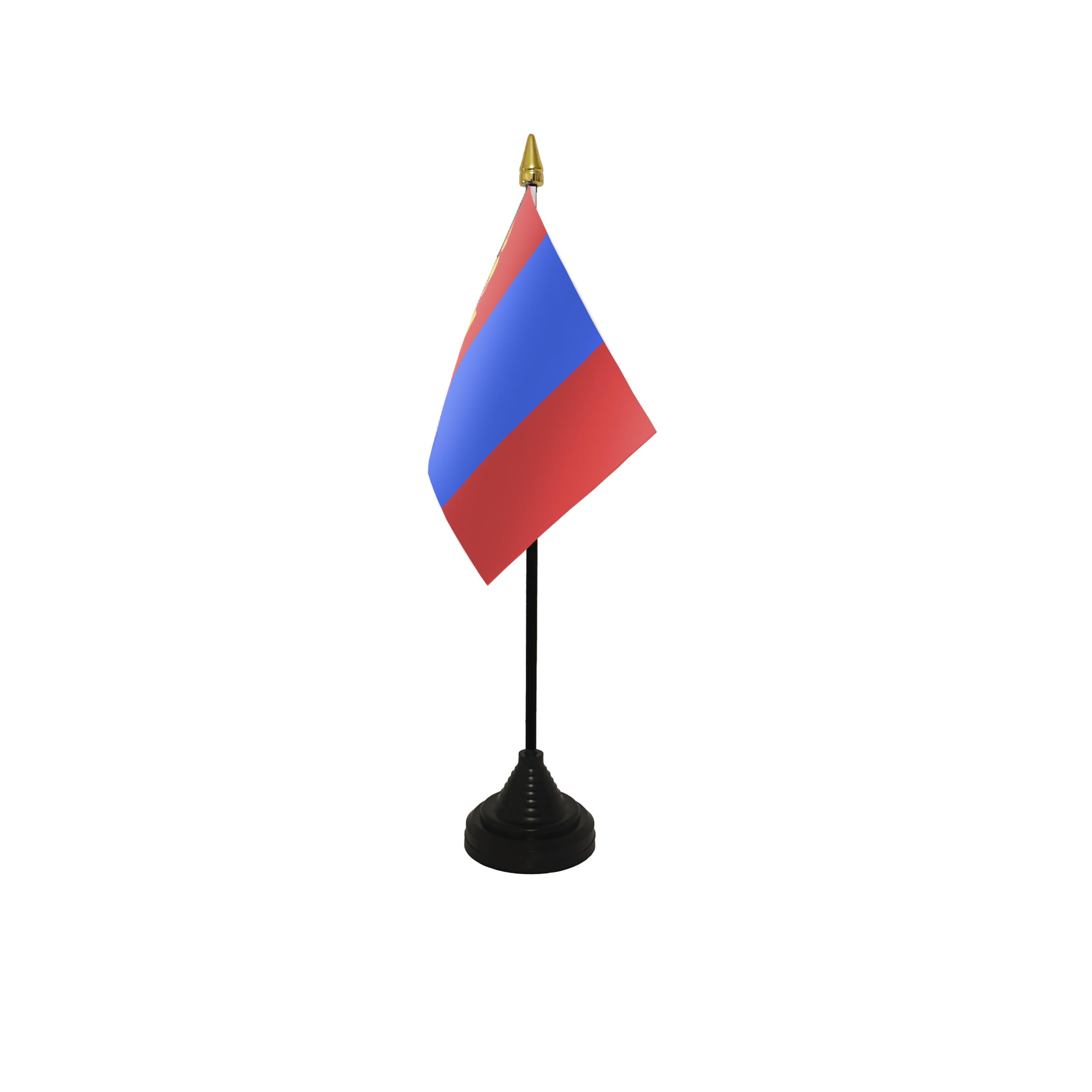 Flagtex Mongolia Small Table Flag With Black Base โ image 1