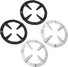 Mikinona 4 Pçs Fogão A Gás Tripé Grelha De Metal Ferro Fundido Wok Suporte Suporte De Fogão A Gás Acessórios De Fogão A Gás Preto Cremalheira De Fogão Queimador Grelha Panela Suporte De