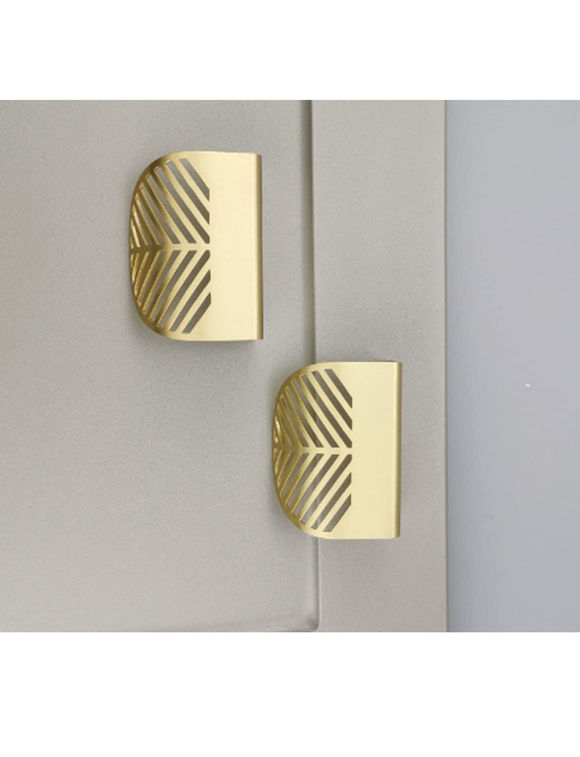 Susenya Lot De 6 Poignées De Tiroir Incurvées En Laiton De C à C De 3,9