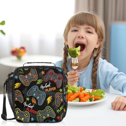 Pardick KIDS LUNCH BAG Abstract Joystick Game Lunch Bag Box thumb #6