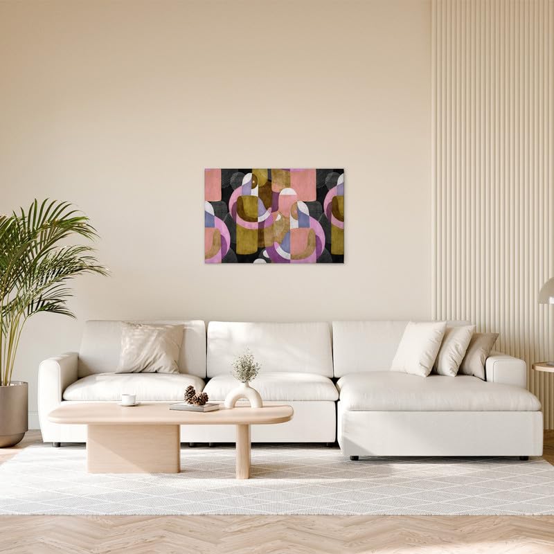 Impression sur toile abstraite pour habiller un grand mur blanc vide - 3