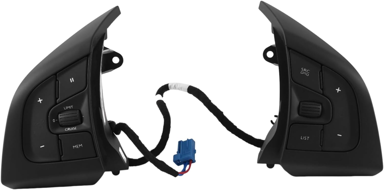 Steering wheel switches for Citroen Cactus 2017 DS5 DS6 98004092ZD Car Steering Wheel Cruise Audio Volume Control Switch Buttons
