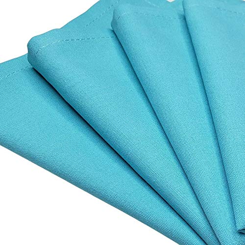 Guardanapo de Tecido Azul Turquesa 32cmx32cm - 4 unidades