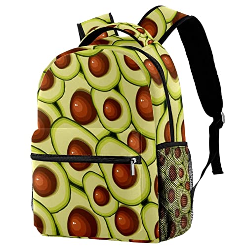 Sac à dos décontracté femme motif avocat aux bretelles ajustables