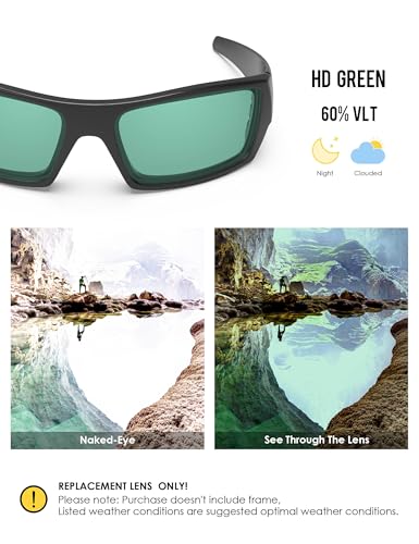 Image of BLAZERBUCK Anti-salt Polarized Replacement Lenses for Oakley Gascan OO9014 Sunglass