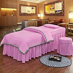 XKun high-end schoonheid bed cover vierdelige schoonheid bed eenvoudige licht luxe bed jurk combinatie 70x185cm (28x73in…