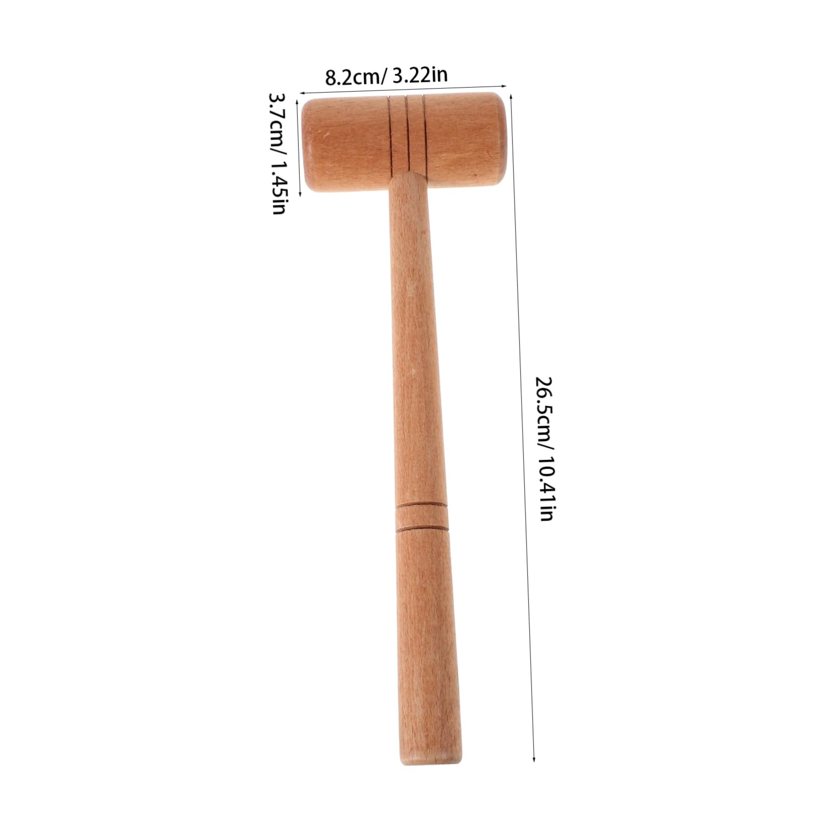 HOMSFOU Manual Jewelry Stamping Hammer with Wooden Handle Convenient Jewelry Tool for Intricate Crafting and Repairs and Woodworking Projects