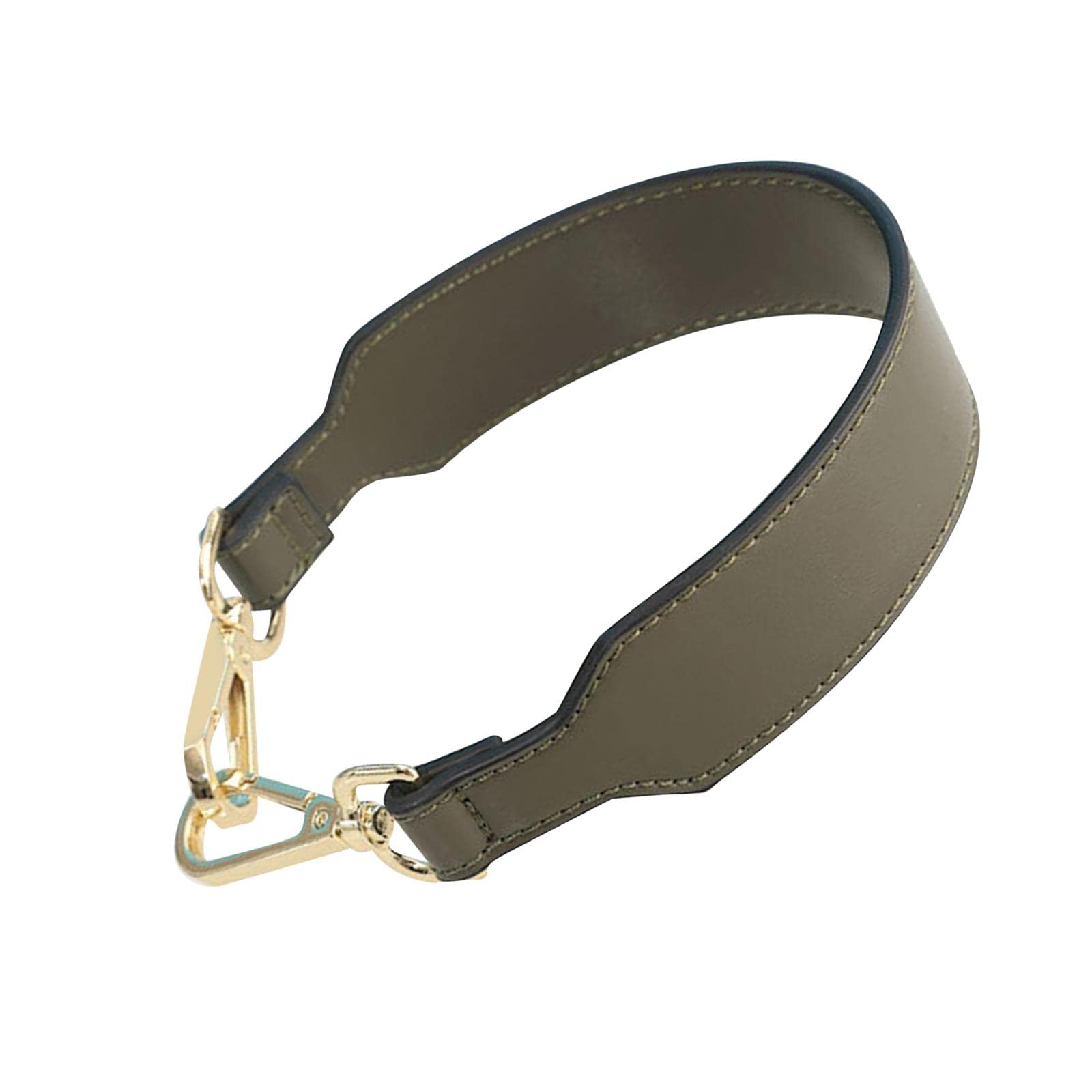 Women Wide Shoulder Strap with Metal Clasp for Crossbody Canvas Bag green-image-32