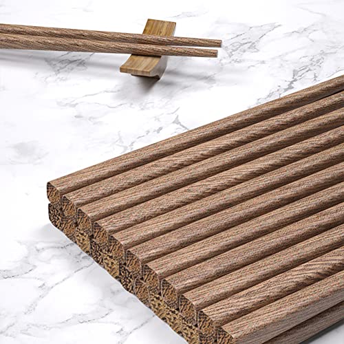 M.g Wenge Wood Chopsticks,10 Pairs Wooden Chopsticks,Chinese Japanese Korean Reusable Wood Chopsticks,Dishwasher Safe Chopsticks(9.8Inch) #TOP1