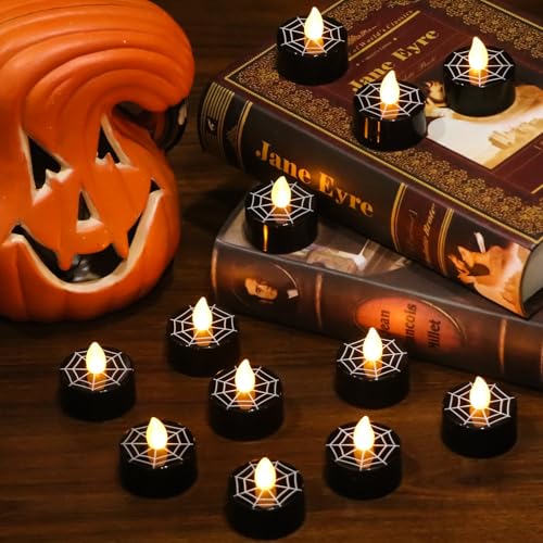 Bougies d'Halloween sans flamme pour illuminer votre table de fête
