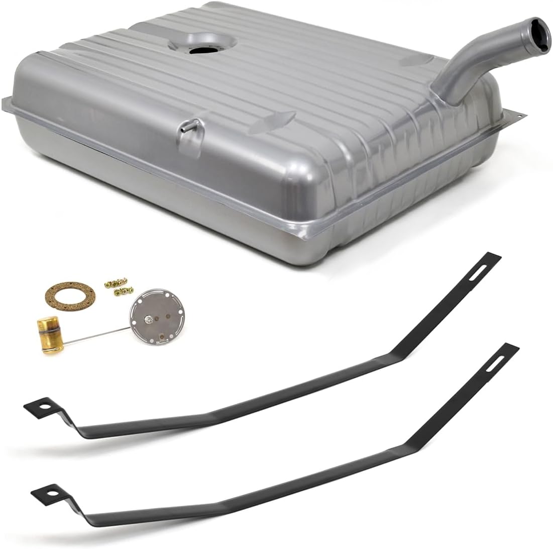 Fuel Tank Kit - 17.5 Gallon, Sender for Aftermarket Gauge, Straps For 1956 Ford Fairlane