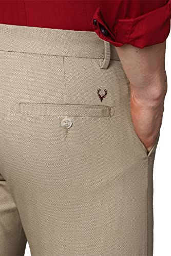 Image of Allen Solly Men's Mid Rise Slim Casual Pants
