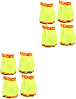 Angoily 8 Pcs Hard Hat Sun Visor Hard Hat Neck Sun Shade Construction Hat Cover High Visibility Hat Cover Reflective Visor Caps Hard Hat Accessories 100% Chemical Fiber Mesh Helmet Net
